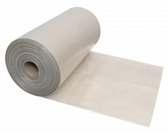 Plastic foil sleeve in roll translucent 