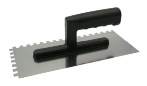 Stainless steel notch trowel 120/270mm 