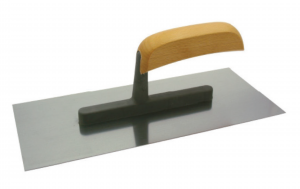 Stainless steel plastering trowel 