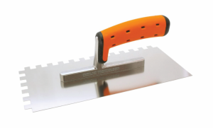 Stainless steel notch trowel 130/270mm 