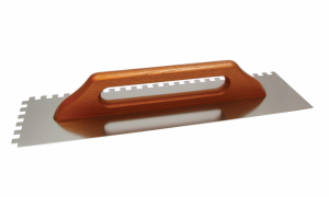 Stainless steel notch trowel 130/380 mm 