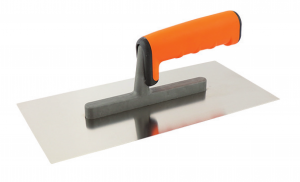 Stainless steel plastering trowel 