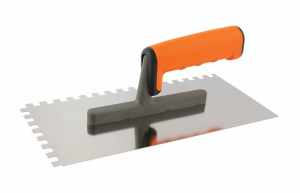 Stainless steel notch trowel 130/270mm